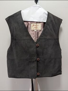 Vtg Suede Vest
